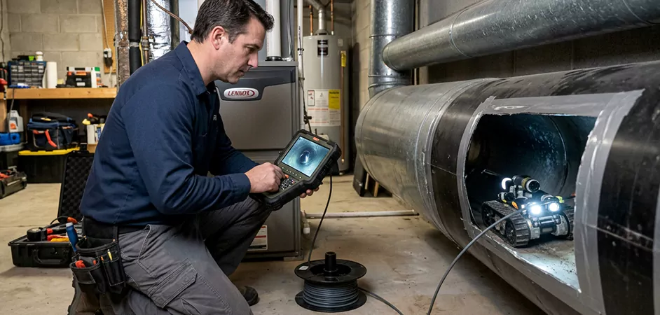 Robotic Duct Inspection in College Park, MD